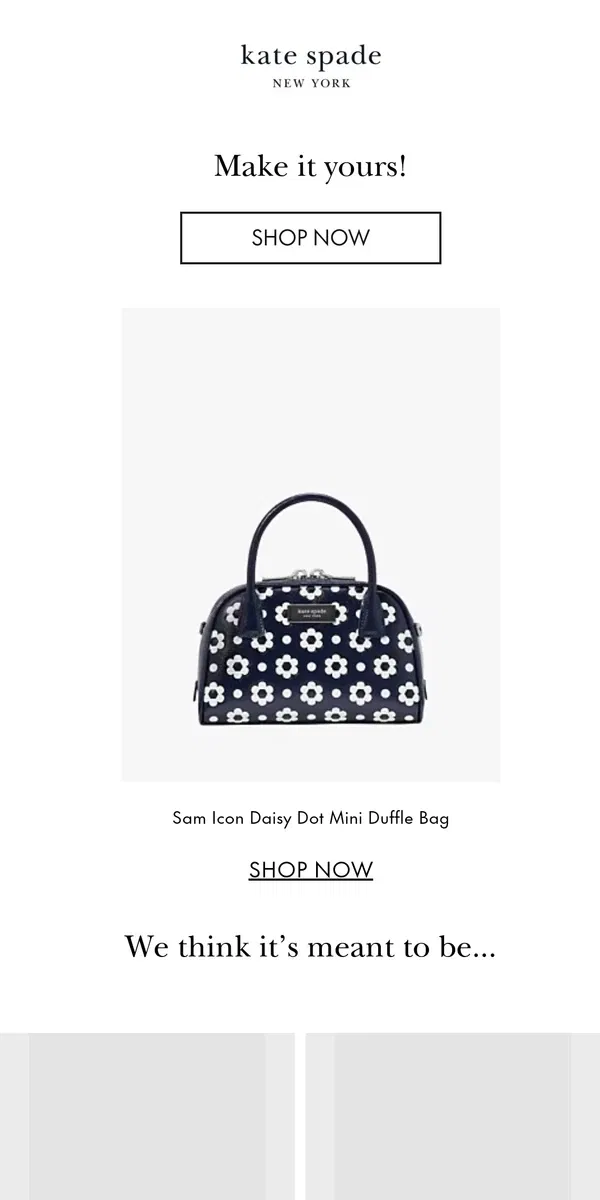 Email from Kate Spade. Prices have officially dropped