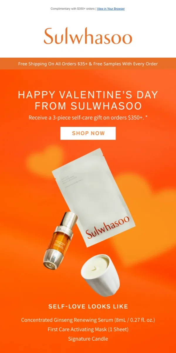 Email from Sulwhasoo. Your Valentine’s Day Gift is Waiting