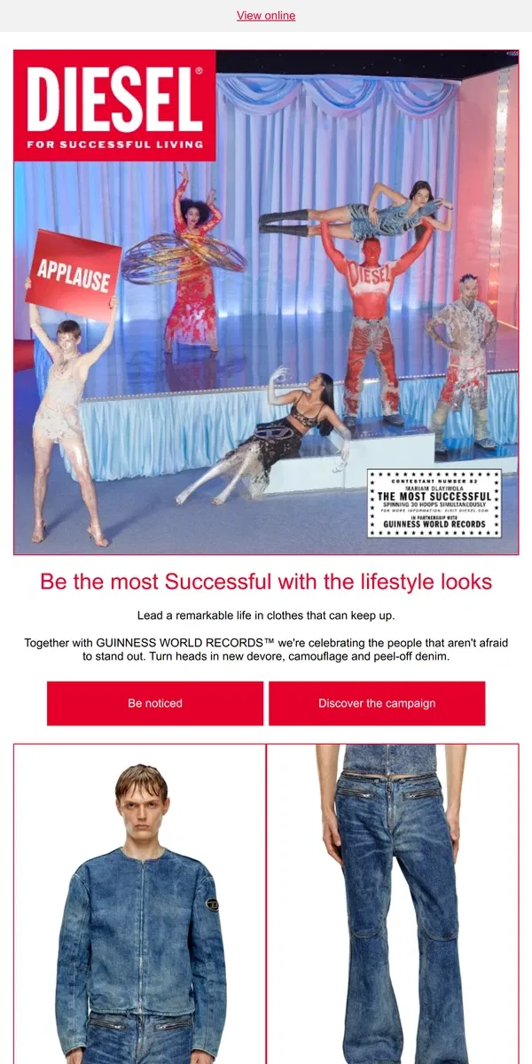 Email from Diesel. The New Lifestyle Collection