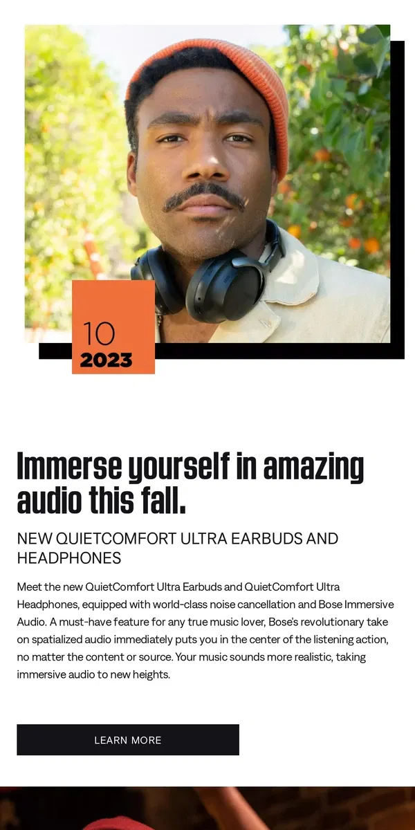 Email from Bose. The October newsletter is here!