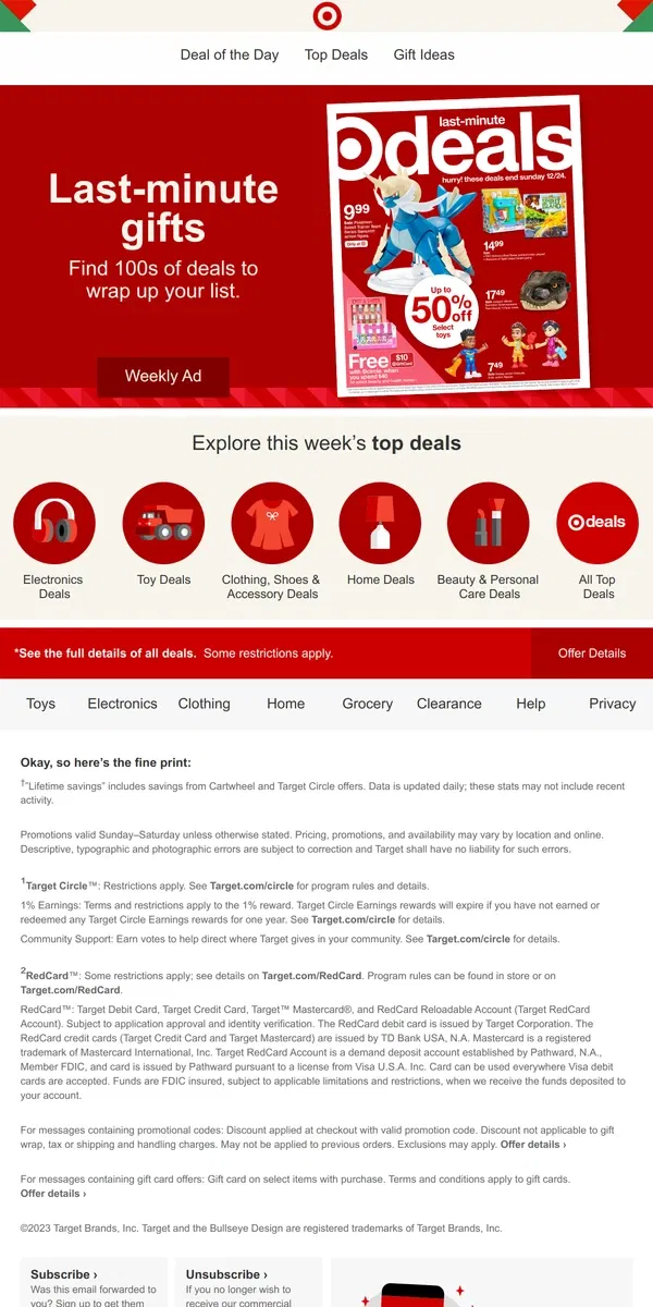 Email from Target. Plan your Target run with great deals from the Weekly Ad.