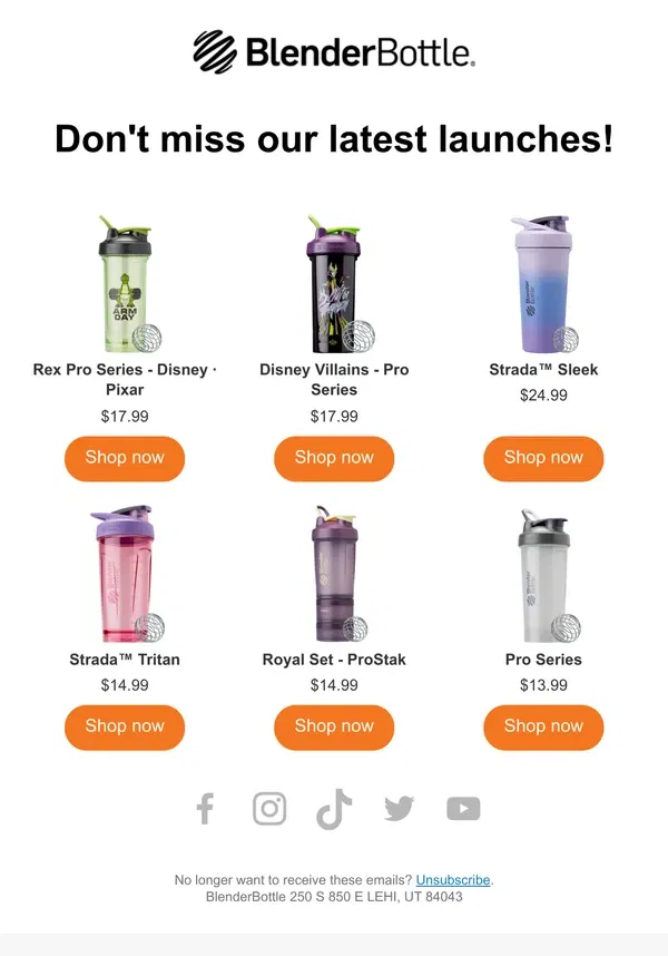 Email from BlenderBottle. See What You Missed!