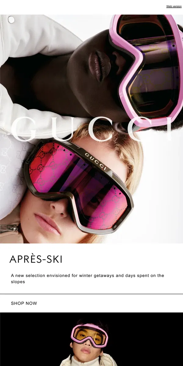 Email from GUCCI. A New Season of Après-Ski