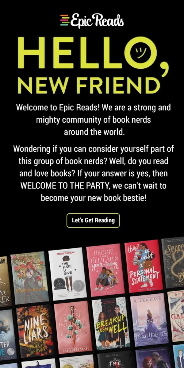 Email from HarperCollins Publishers. 👋 We want to be your book bestie!