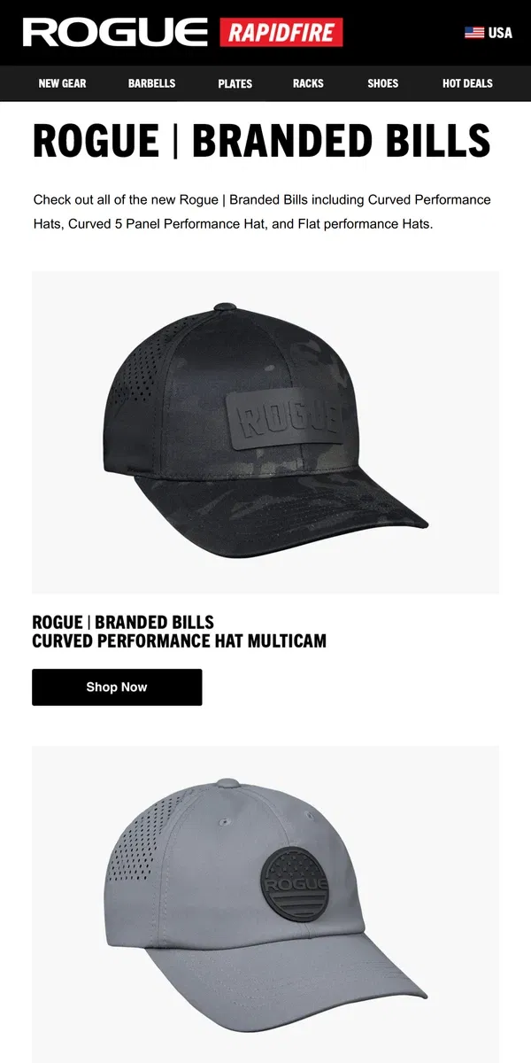 Email from Rogue Fitness. Just Launched: Rogue | Branded Bills, GORUCK Rucker 4.0 & Limited Edition TYR CXT-1 Trainer