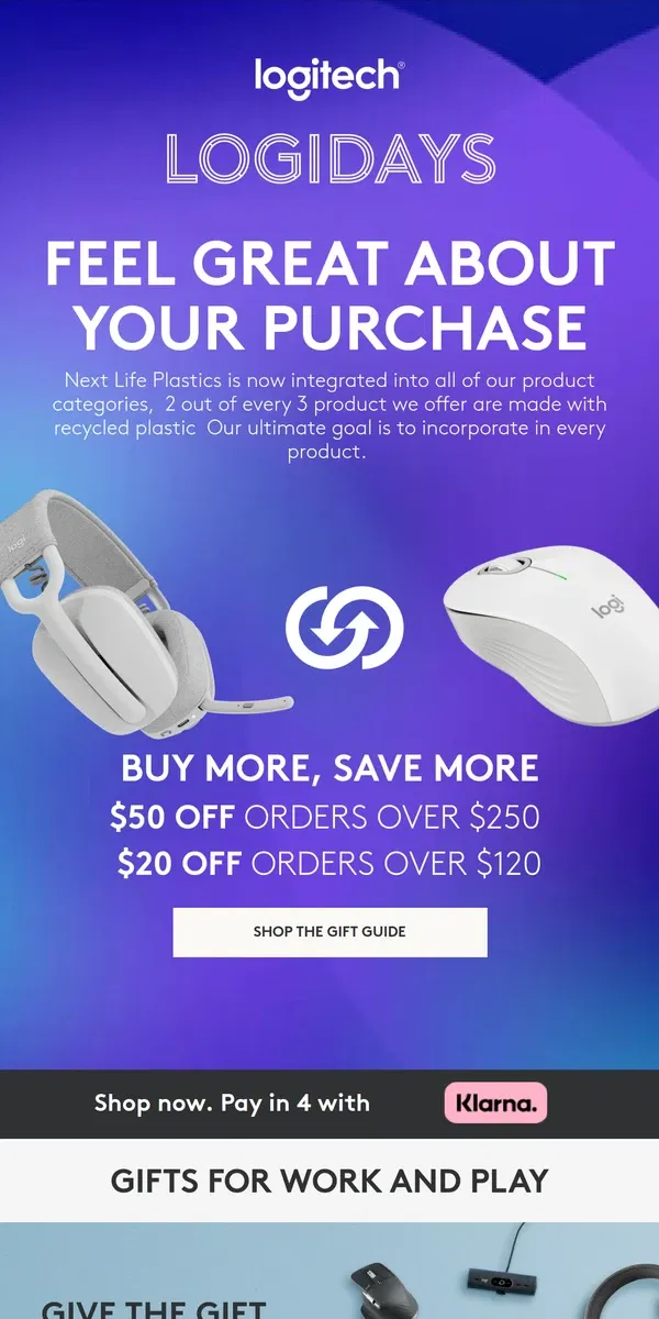 Email from Logitech. Save on the best of Logitech and make an impact