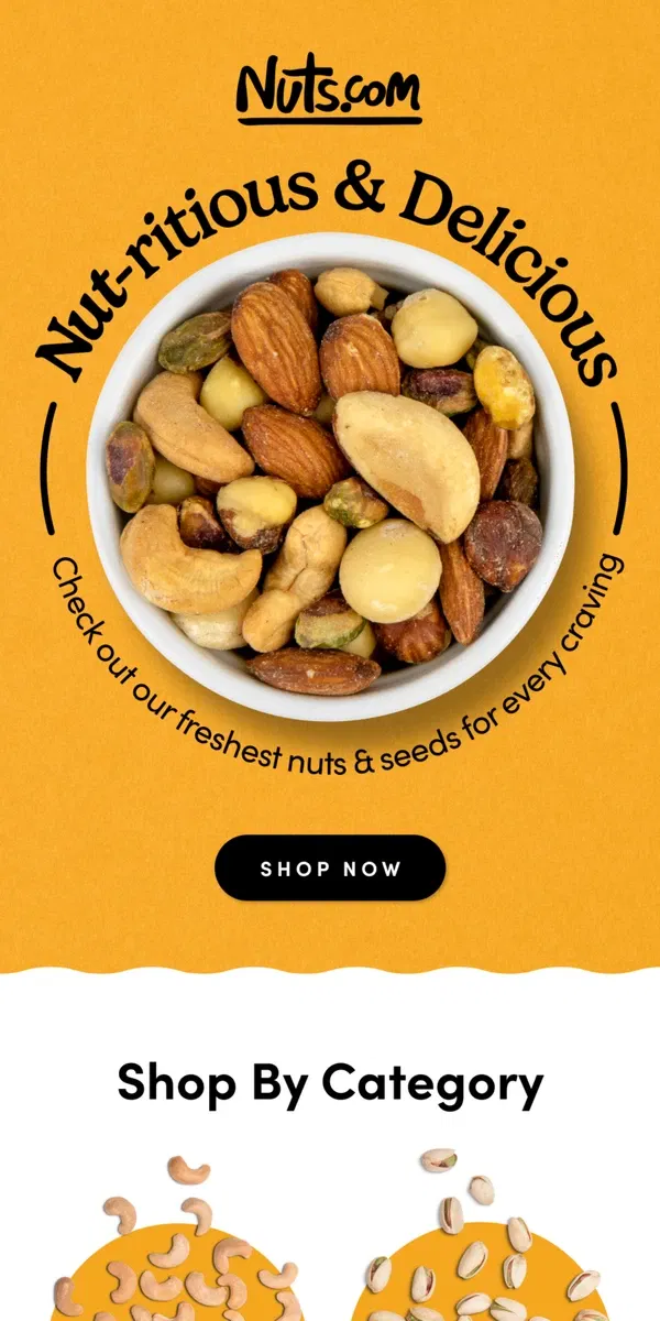 Email from Nuts.com. Must-Have Nuts & Seeds 🥜