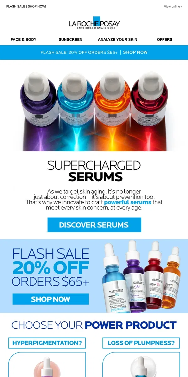 Email from La Roche-Posay. This sale will be gone in a flash!