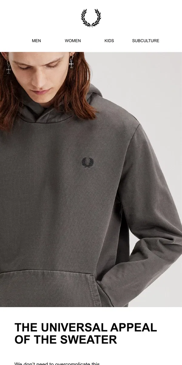 Email from Fred Perry. Nothing Beats a Classic