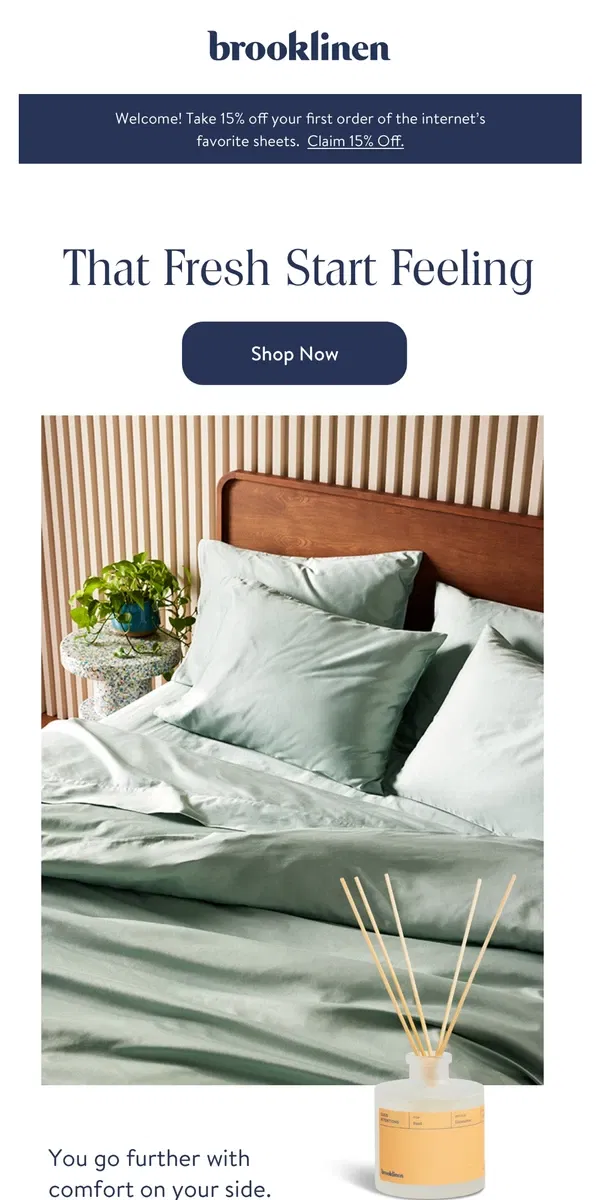 Email from Brooklinen. Let Us Upgrade You