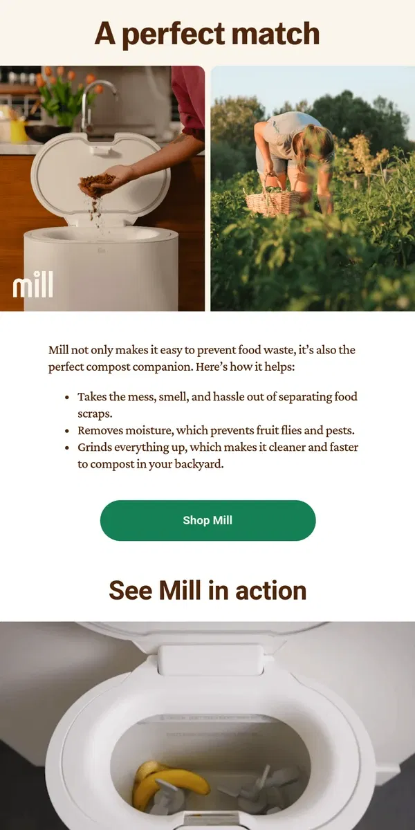 Email from Mill. The ultimate assist