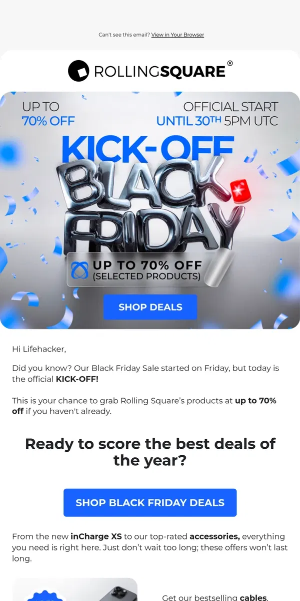 Email from Rolling Square. Save up to 70%! ⚡