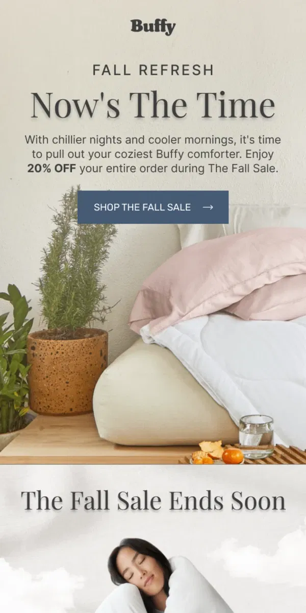 Email from Buffy. Save big while you enjoy next-level coziness.