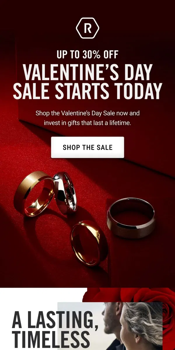 Email from The Ridge. Valentine’s Day Sale Starts