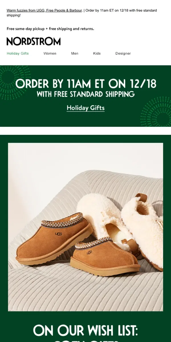 Email from Nordstrom. Explore our coziest gifts