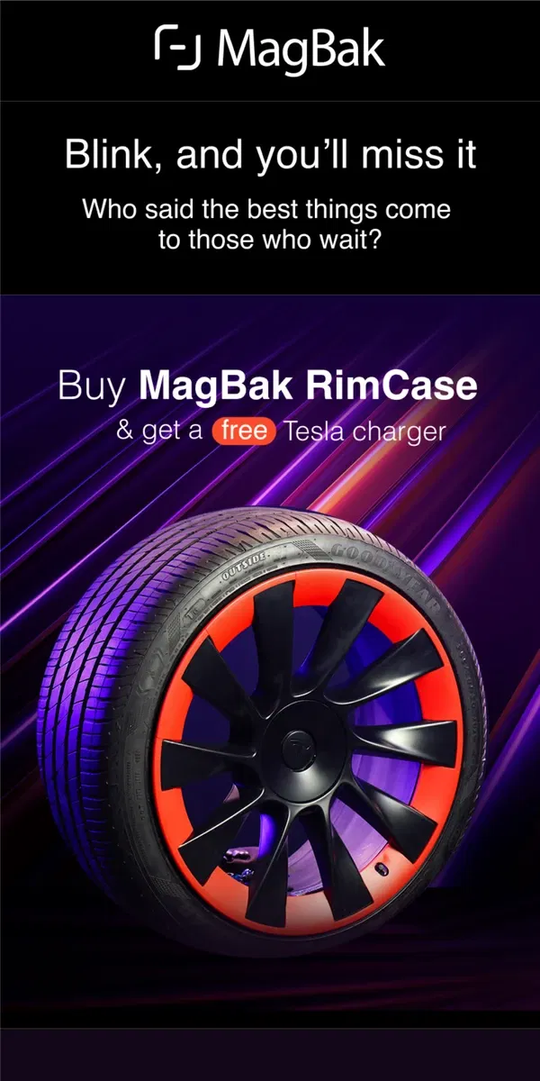 Email from MagBak. A FREE gift for your Tesla