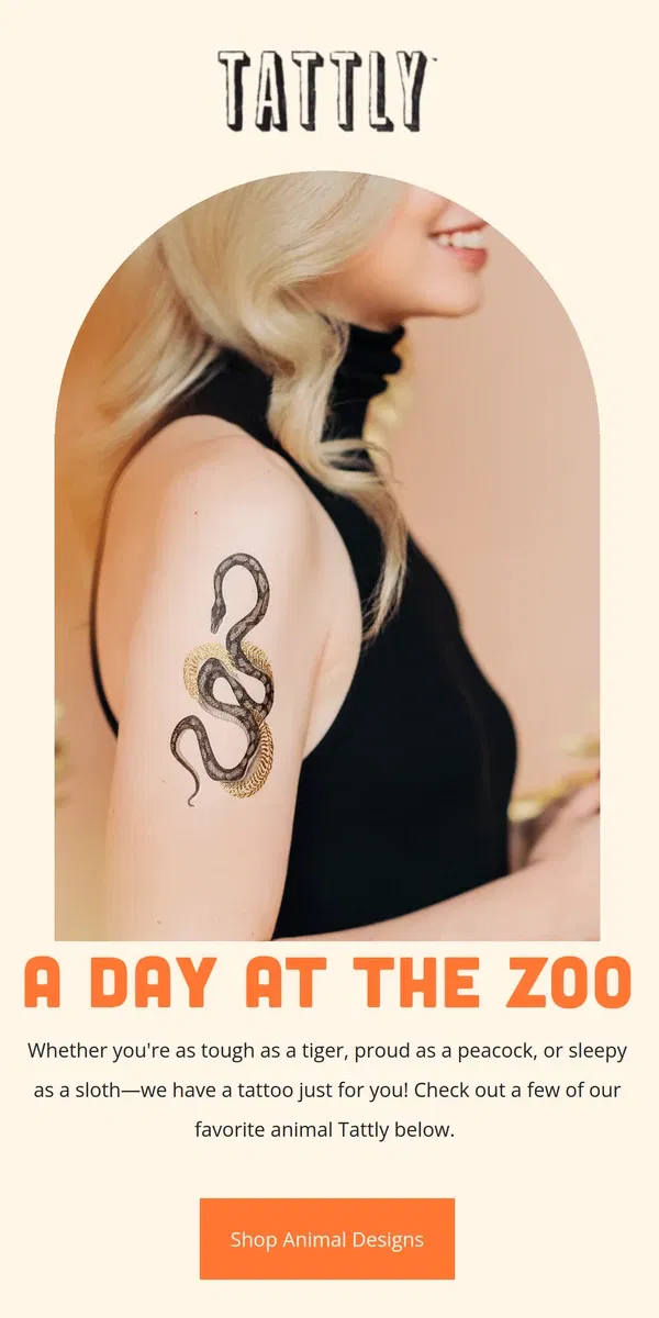 Email from Tattly. It's A Zoo In Here