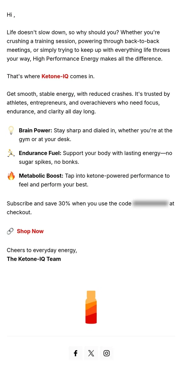 Email from Ketone-IQ. It Makes All the Difference...