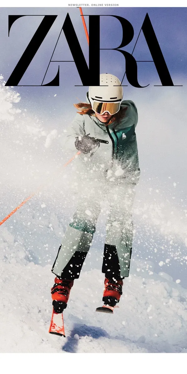 Email from Zara. Explore the new Ski collection