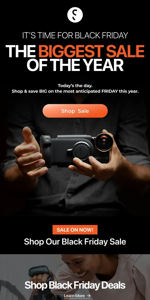 Email from ShiftCam. The Friday You've Been Waiting For - up to 30% OFF