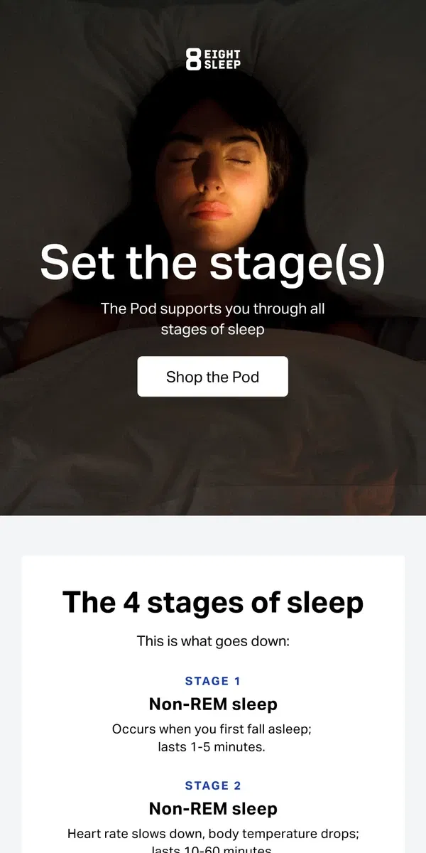 Email from Eight Sleep. 32% improved sleep quality →