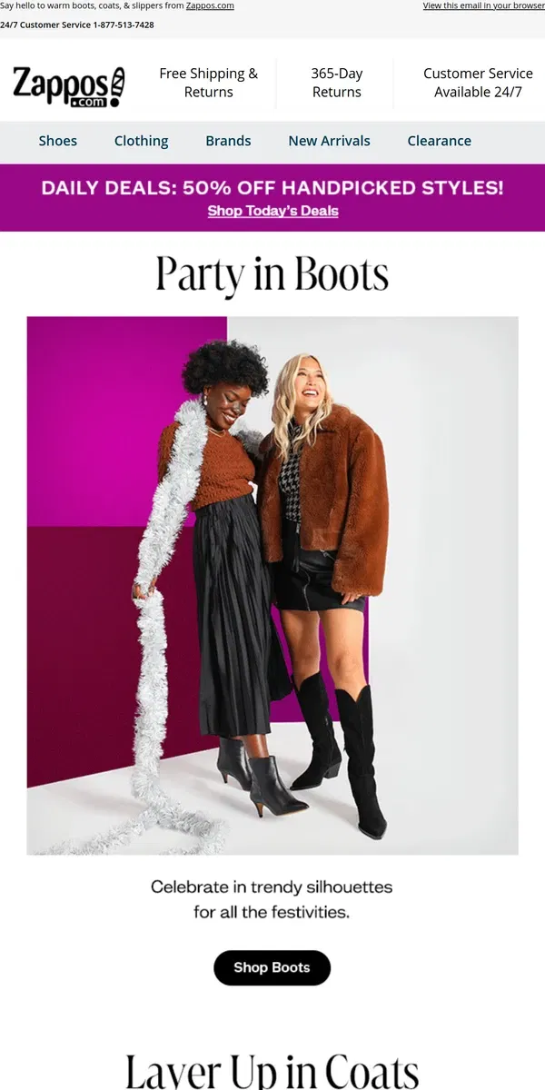 Email from Zappos. Introducing Our Coziest Styles! ✨🧸✨