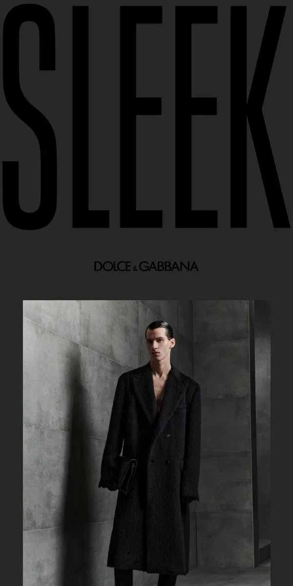 Email from Dolce & Gabbana. SLEEK