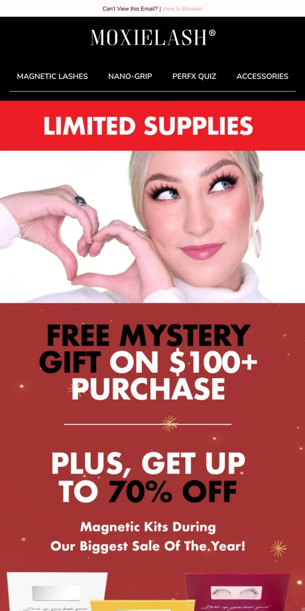 Email from MoxieLash. 🎁 FREE Mystery Gift INSIDE!