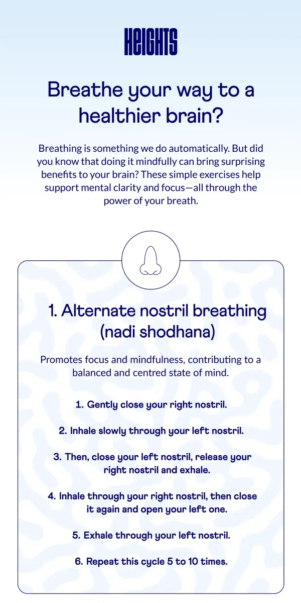 Email from Heights. You take 23,040 breaths a day