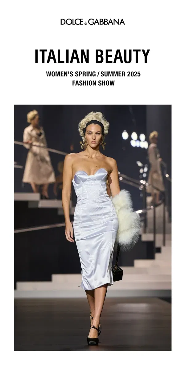 Email from Dolce & Gabbana. Relive the Women's SS25 Fashion Show