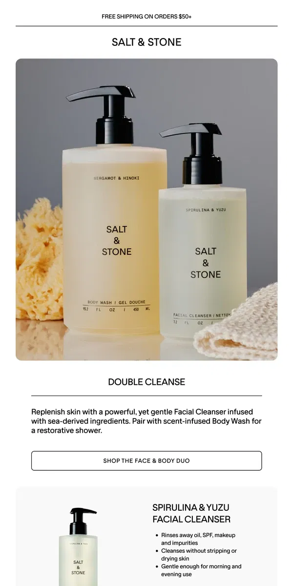 Email from SALT & STONE. The Most Repurchased Products