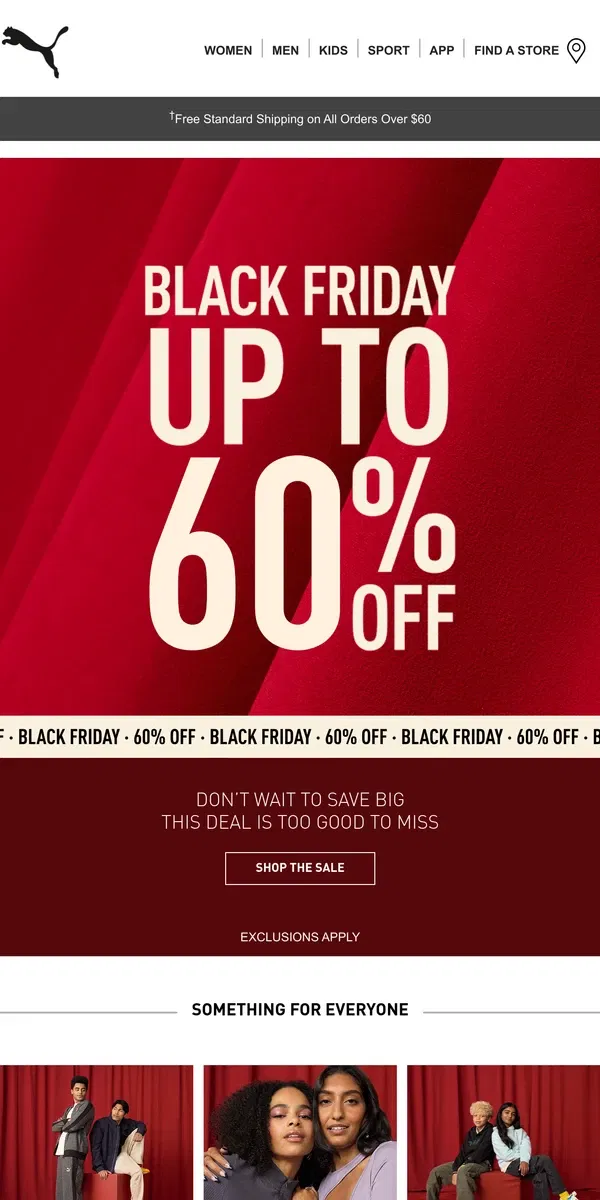 Email from Puma. Get 60% Off Your Faves