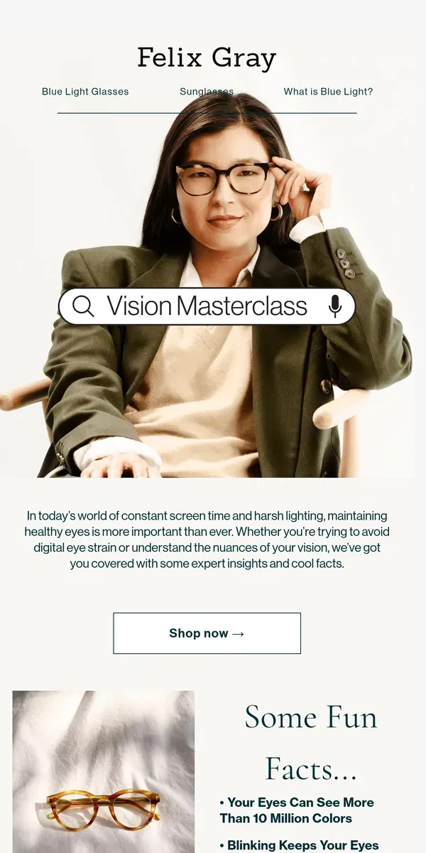 Email from Felix Gray. Master the Art of Vision: Expert Tips Inside