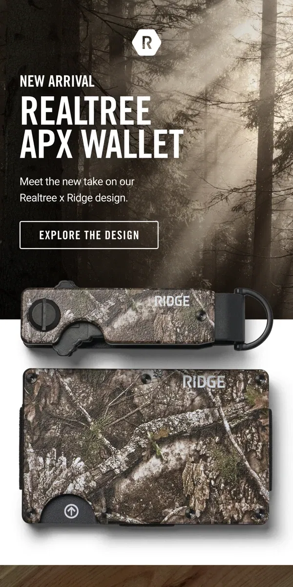 Email from The Ridge. See the NEW Realtree APX Design