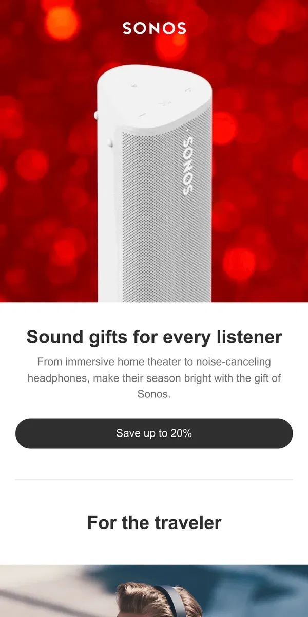 Email from Sonos. Wow them this year