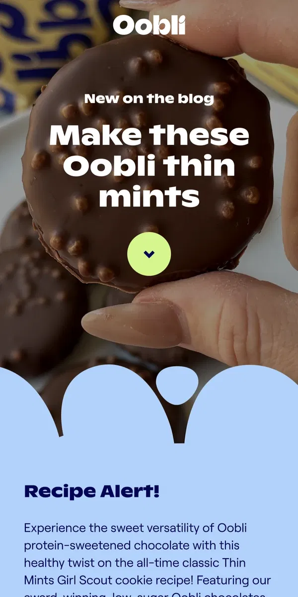 Email from Oobli. New Take On A Classic Recipe