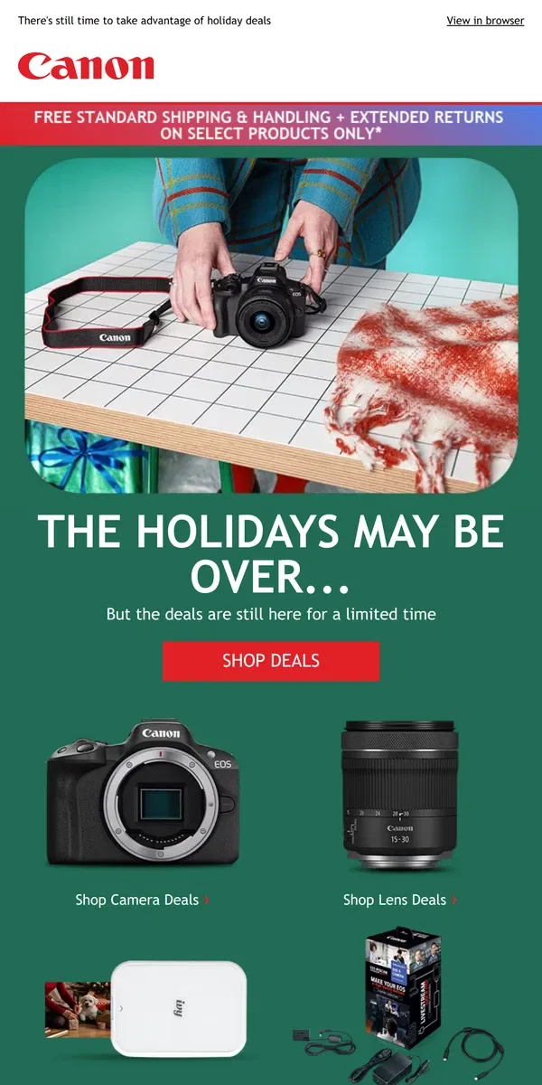 Email from Canon. [Name], Did You Get Everything on Your Wishlist?