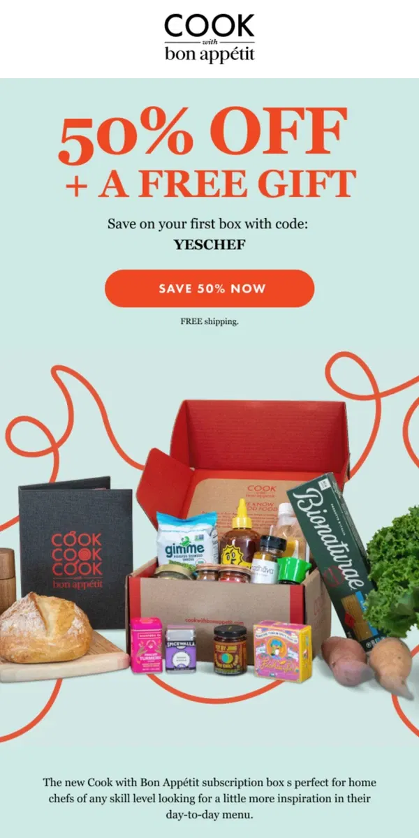 Email from GQ. 50% Off First Box