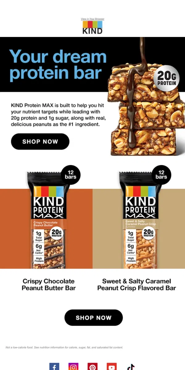 Email from KIND. Can a protein bar do it all?