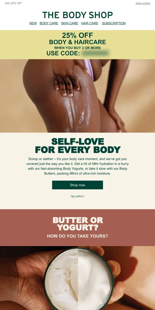 Email from The Body Shop. Discover our best ever body care 💞