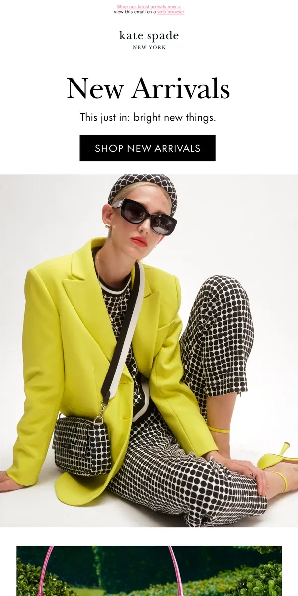 Email from Kate Spade. Spring is in full swing