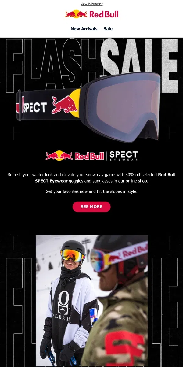 Email from Red Bull. 🚨Flash Sale 🚨