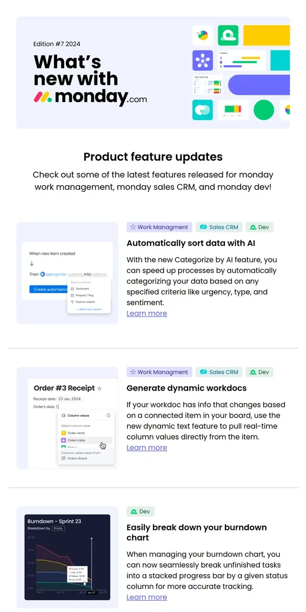 Email from monday.com. What’s new with monday.com? 
