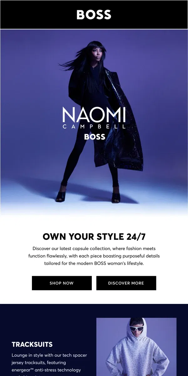 Email from HUGO BOSS. For the Modern Woman on the Move