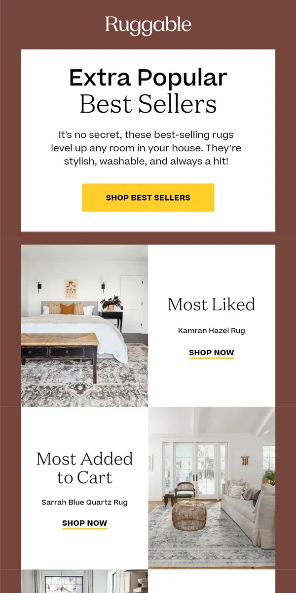 Email from Ruggable. See Which Rug Was Voted Most Liked 👀