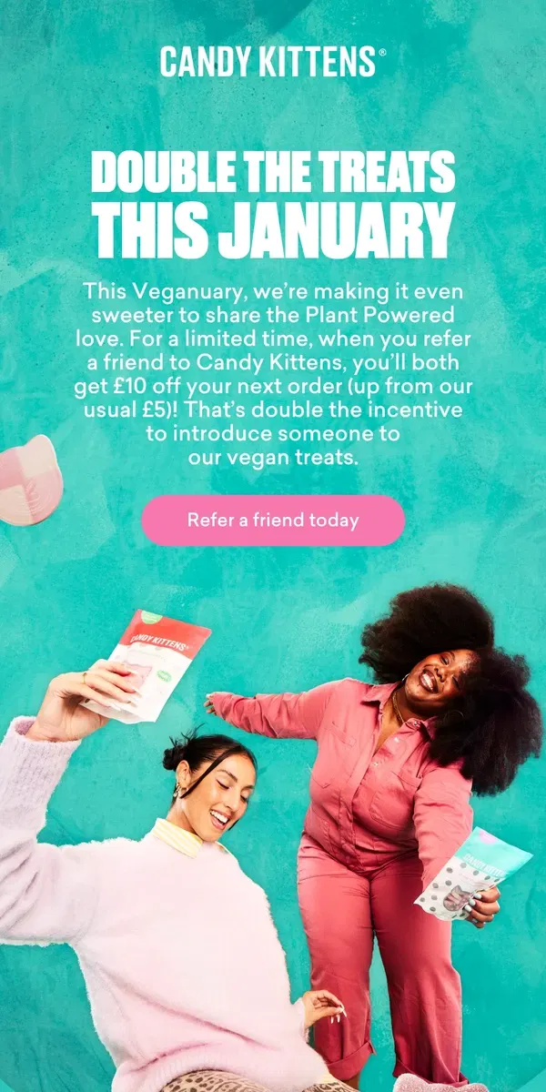 Email from Candy Kittens. Share, save, and snack 🍬