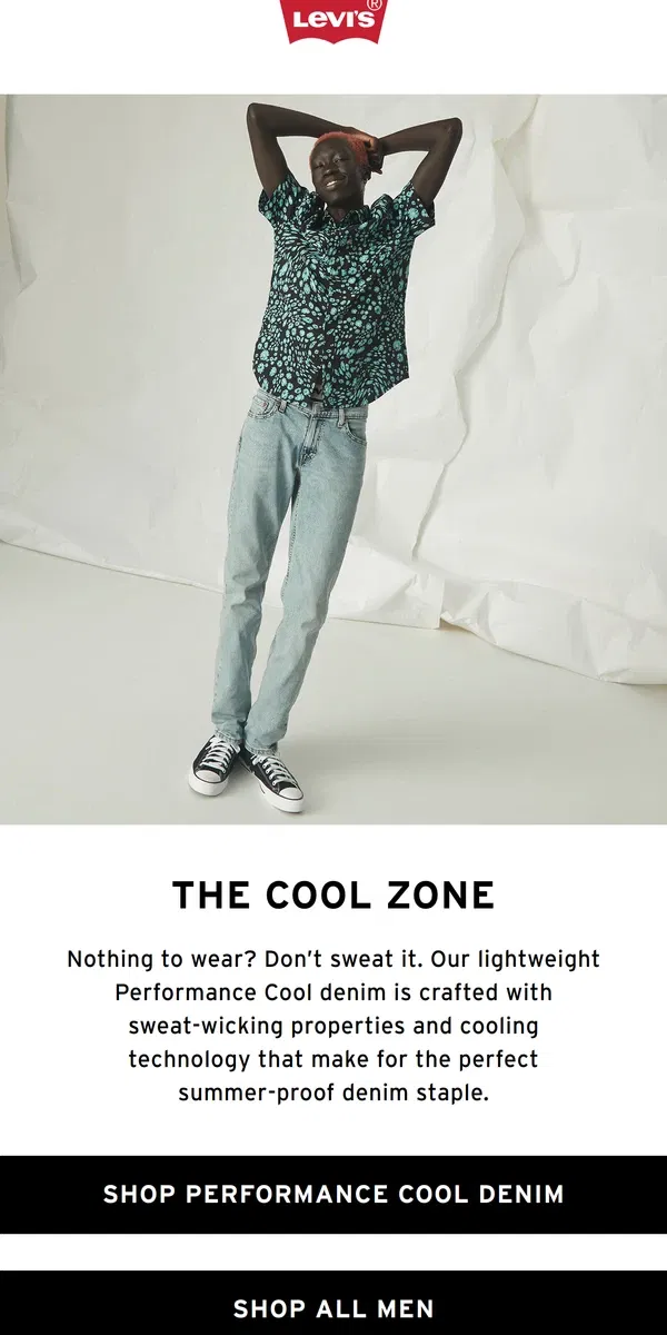 Email from Levi's. Cool jeans