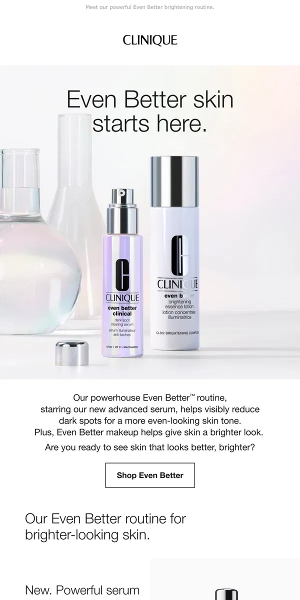 Email from Clinique. ✨Bright ideas ✨ for brighter-looking skin.