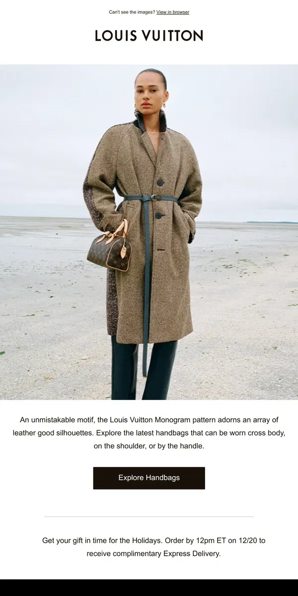 Email from Louis Vuitton. Handbags By Louis Vuitton