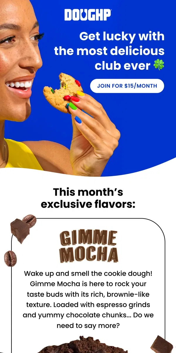 Email from Doughp. Don't Miss March's Secret Flavors 🤫